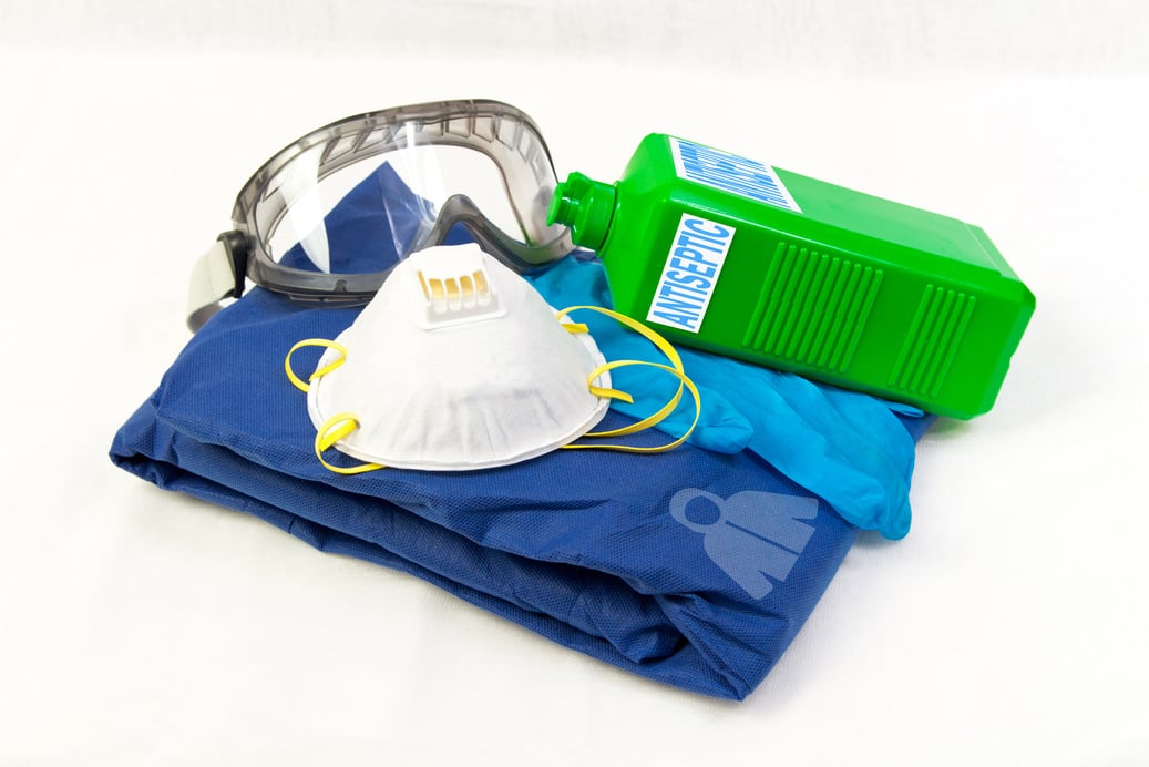 Personal Protection Equipment on a Table